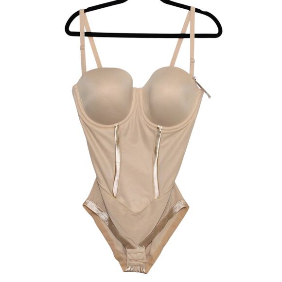 Maidenform Firm Tummy-Control Easy Up Strapless Bodysuit 1256 38D NWT - Picture 2 of 8